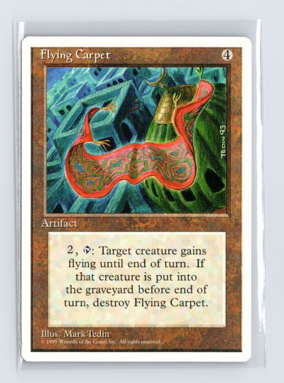 Vintage MTG 1995 Fourth Edition Flying Carpet - White Border