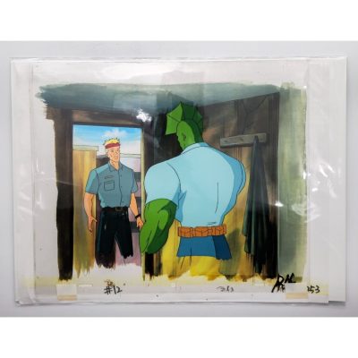 Savage Dragon Authentic Animation Production Cel & Background The Savage Dragon