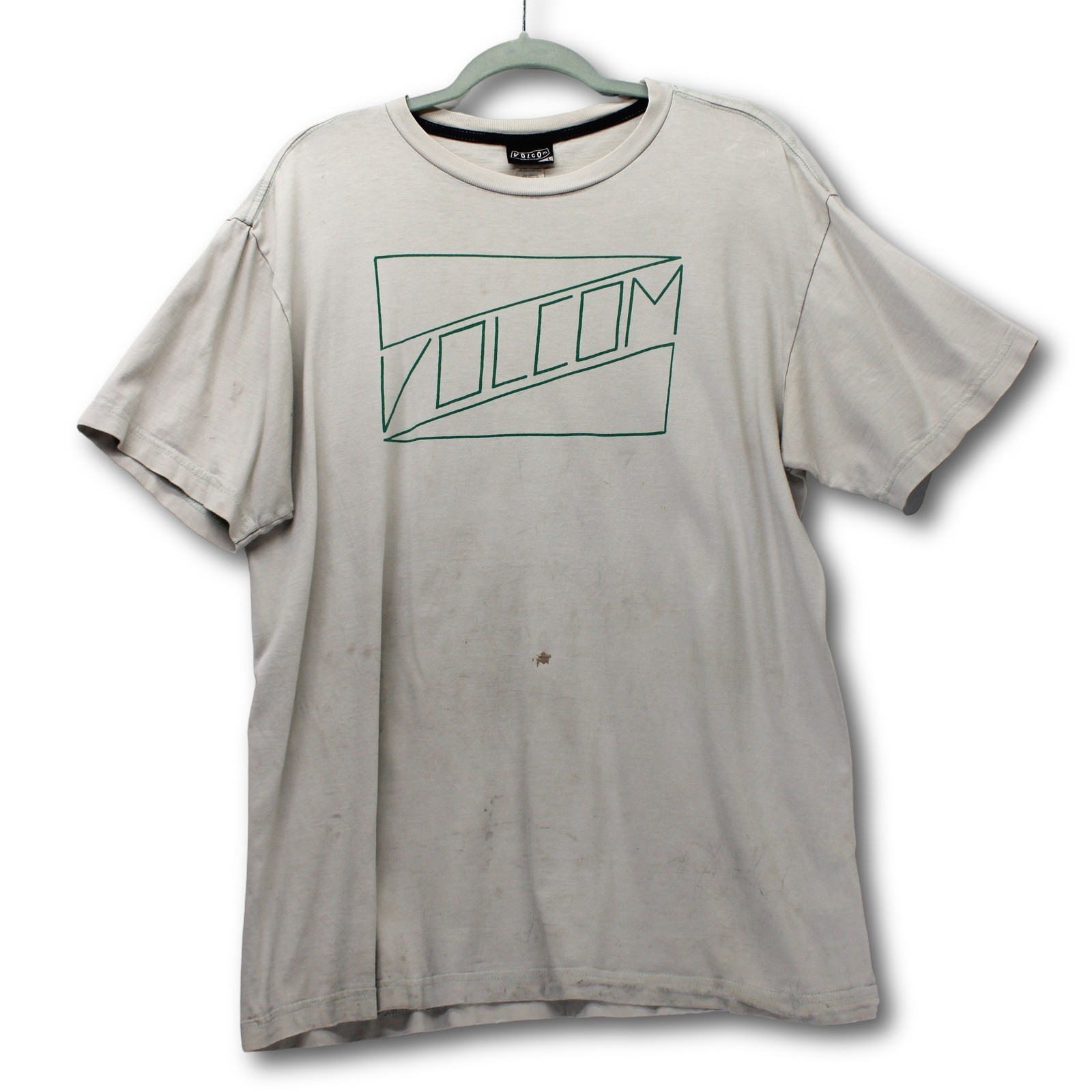 Vintage Y2K Volcom Graphic Logo T-Shirt Mens Large Gray Fair