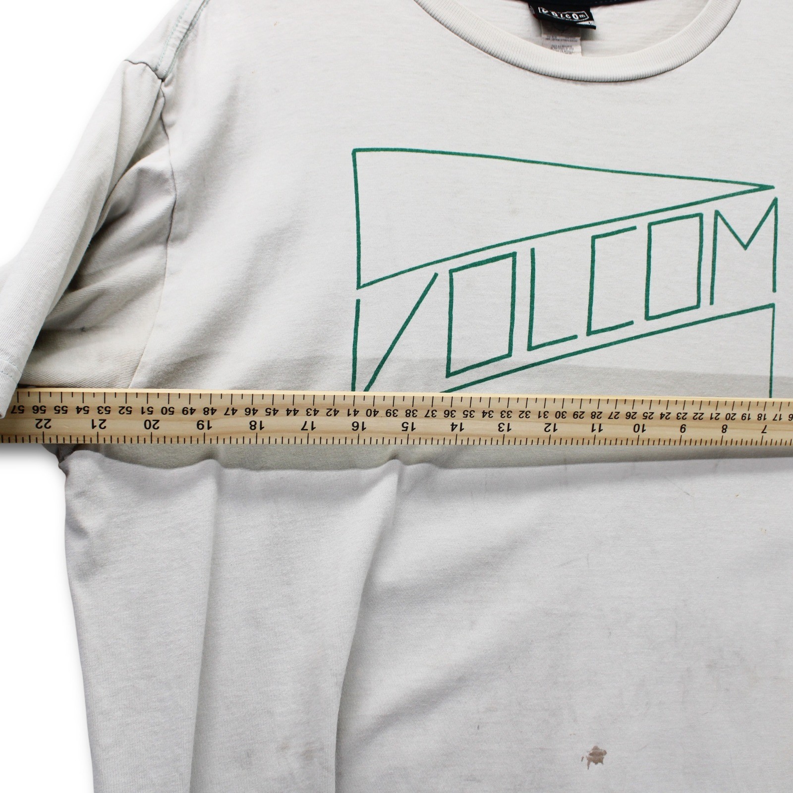Vintage Y2K Volcom Graphic Logo T-Shirt Mens Large Gray Fair - Image 7