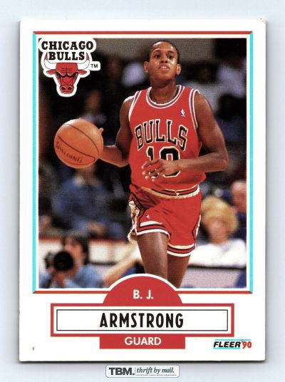 1990 Fleer #22 B.J. Armstrong 6.5