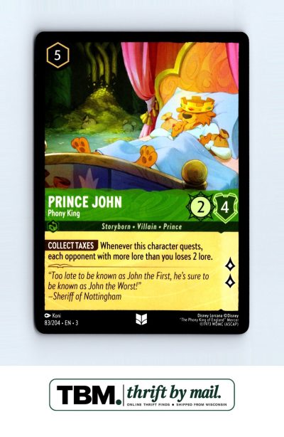 2024 Disney Lorcana Into the Inklands #83/204 Prince John