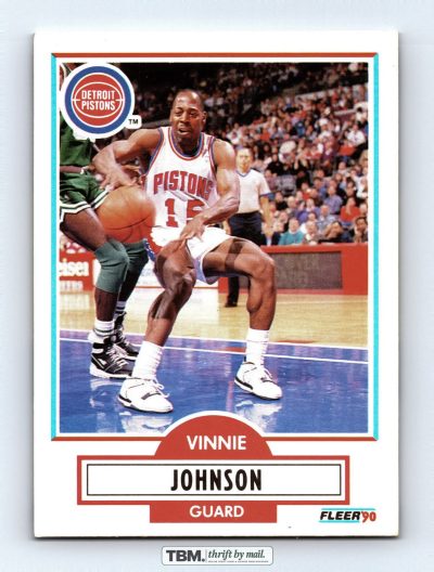 1990 Fleer #57 Vinnie Johnson 7.5