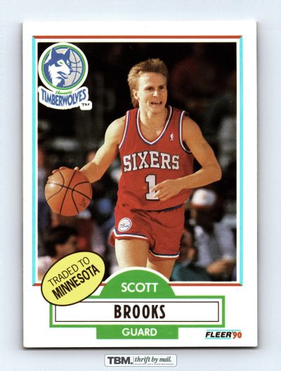 1990 Fleer #140 Scott Brooks 7.0