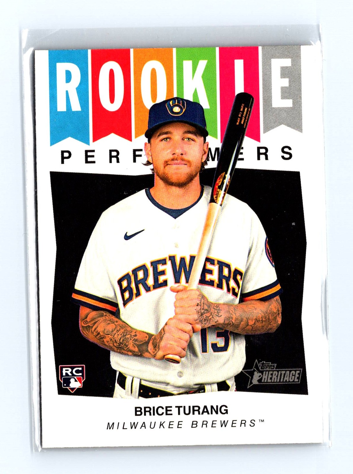 2023 Topps Heritage #RP-8 Brice Turang Rookie Performers