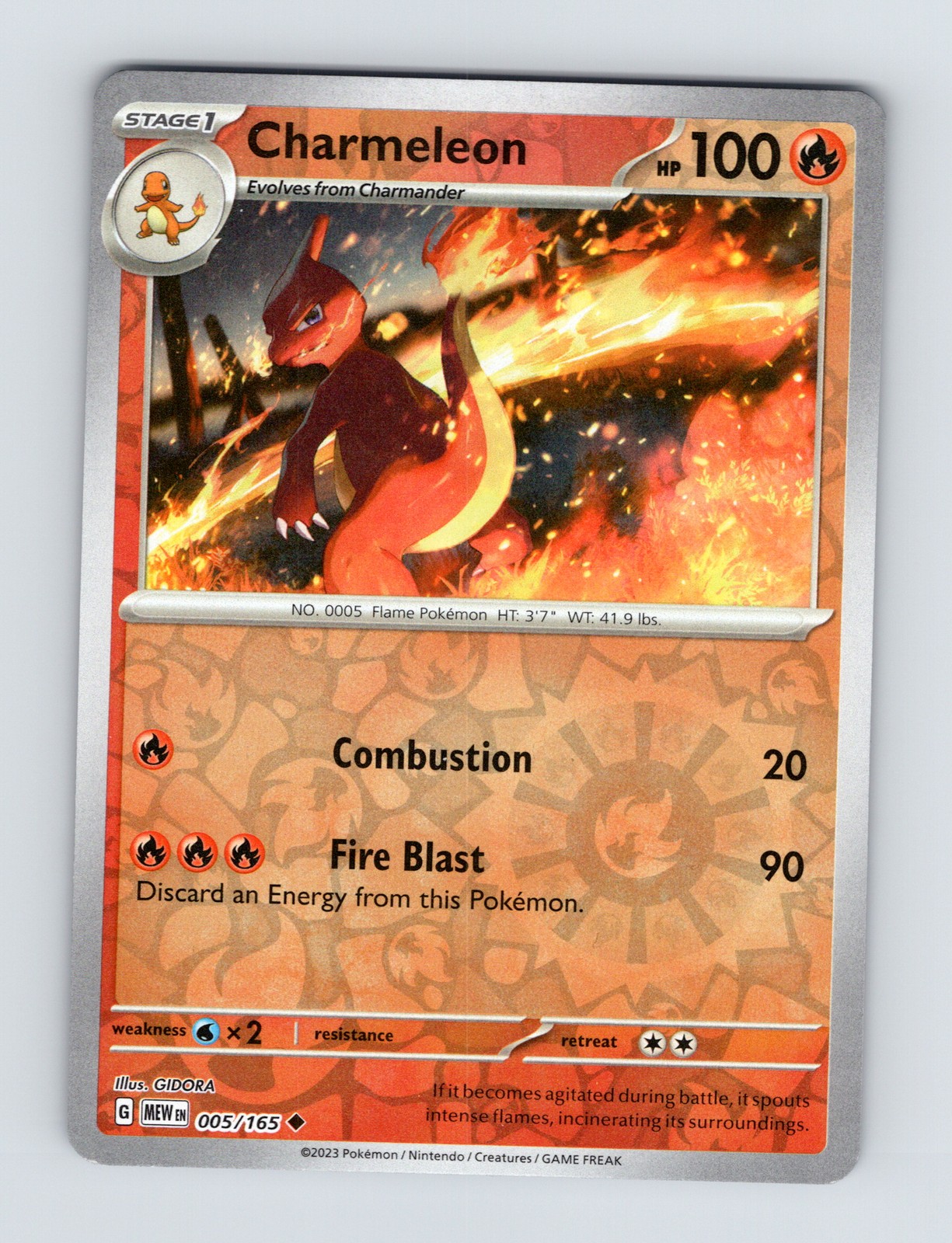 SV: Scarlet & Violet 151 #005/165 Charmeleon Reverse Holo