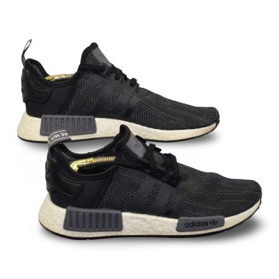 Adidas NMD R1 Sneakers Men's Size 8 Black Grey Boost Running Shoes Good B79758