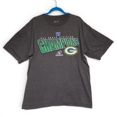 Vintage NFL Team Apparel Green Bay Packers NFC North Champions T-Shirt Men's XL