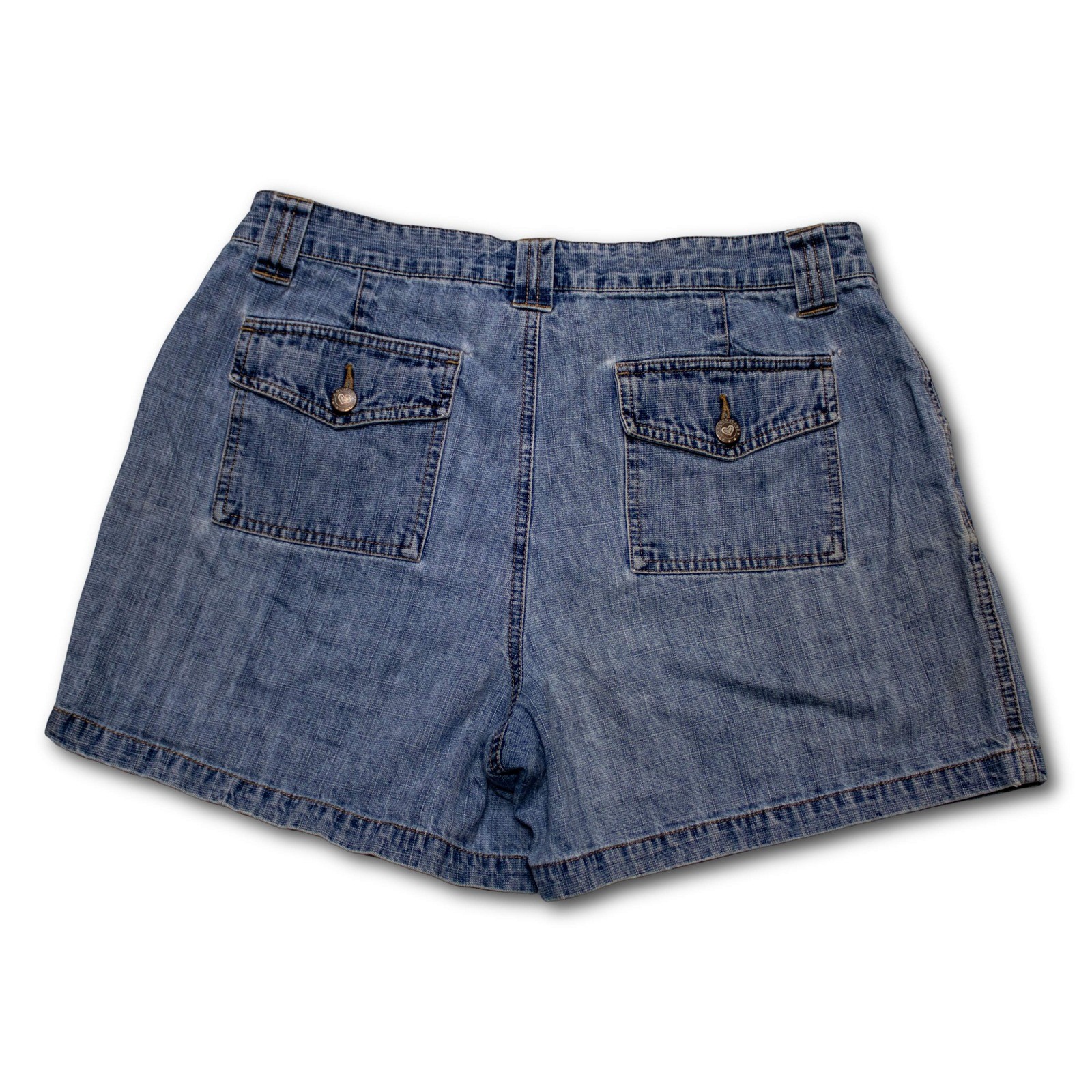 L.A. Blues Denim Shorts Womens 14 Blue Excellent - Image 2