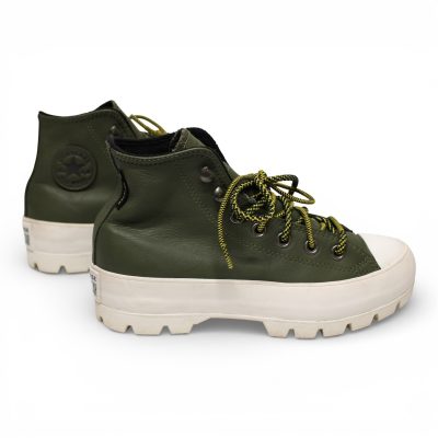 Converse Lugged Gore-Tex Chuck Taylor Winter Womens 5.5 Olive Good